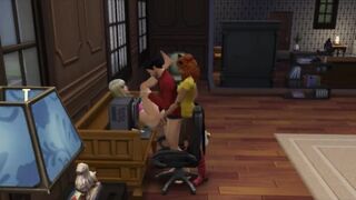 A tiny collection of Simsons sex inside clothes. Bondage lesbo