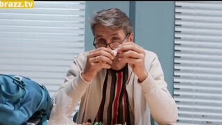 Babe Professor Gets Screwed By Mature Man On Campus -
