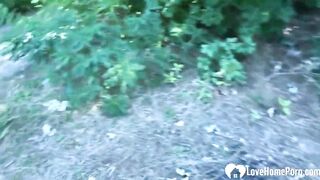 Banging Older Wifey's Both Pounded Holes Hardcore Outdoor