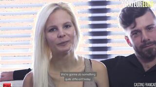 AMATEUR EURO - Blonde Canadian Slut Getting Her Sweet Pussy Pounded At Casting
