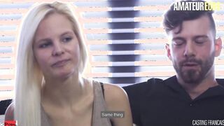 AMATEUR EURO - Blonde Canadian Slut Getting Her Sweet Pussy Pounded At Casting