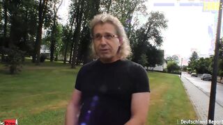DEUTSCHLANDREPORT - Old Lady Eats Cum After Great Amateur Sex - AMATEUREURO