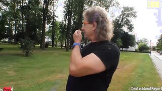 DEUTSCHLANDREPORT - Old Lady Eats Cum After Great Amateur Sex - AMATEUREURO