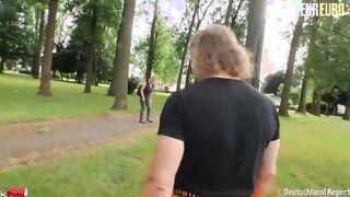 DEUTSCHLANDREPORT - Old Lady Eats Cum After Great Amateur Sex - AMATEUREURO