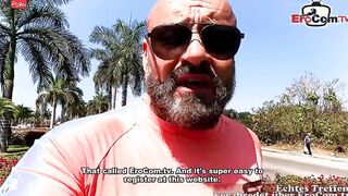 German mom meet flirt and banged! in holiday with tourist