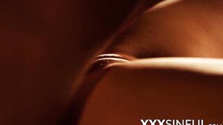Sensual fuck in pitch darkness with very sinful blonde babe