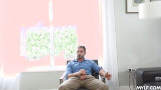 Creampie my big tits hot boss