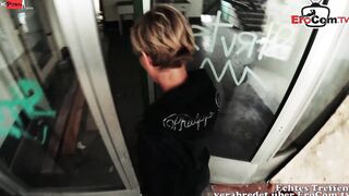 Erotic German Cougar fucked outdoors on a pov Date