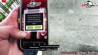 Erotic German Cougar fucked outdoors on a pov Date
