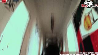Erotic German Cougar fucked outdoors on a pov Date