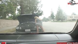 Blonde Milf with gigantic titted seduced from the long ebony penis for a spontaneous banged