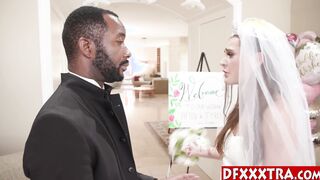 Hot bride fucks husbands black friends