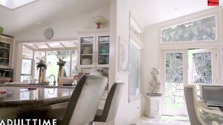 ADULT TIME - April Olsen Caught Trespassing & Masturbating By MILF Realtor Kenzie Taylor!