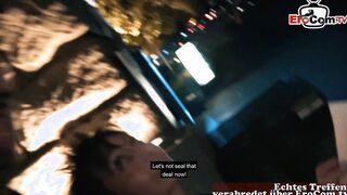 German Older Woman make real Sexdate casting on Street
