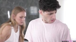 Nick Massage is being a real dirty Bae dude by helping his gf Leana Lovings and her stepmom Jasmine Daze get