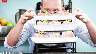 ADULT TIME - Barista Buries His Gigantic Penis Inside Monstrous Melons cougar Alura Jenson's Phat Snatch!