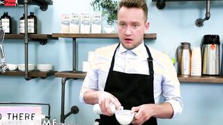 ADULT TIME - Barista Buries His Gigantic Penis Inside Monstrous Melons cougar Alura Jenson's Phat Snatch!