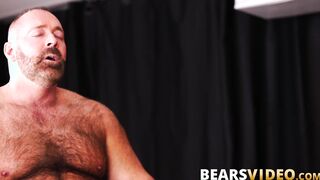 Papa bear sucking cubs big cock and fucking his tight ass
