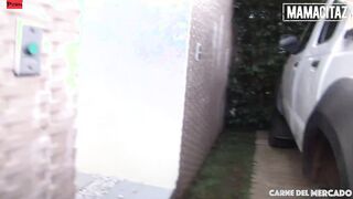 Small Boobies Latina Veronica Marin Miraculously Fitting A Gigantic Cock Into Her Tight Snatch - CARNE DEL MERCADO