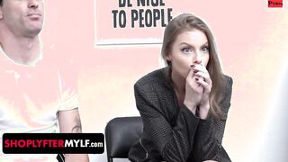 Shoplyfter Mylf - babe Step Mom Britney Amber Swallows Officer's Gigantic Dick Into Front Of Her Step Son