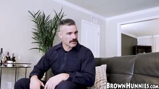 Beautiful ebony Diamond Banks bouncing on big dick