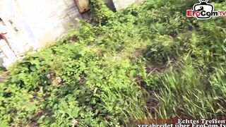 Thin german teenagers pick up on street at real banged! date