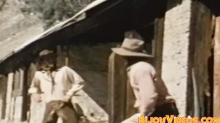 Gay cowboys having an orgy with lots of cocksucking fun
