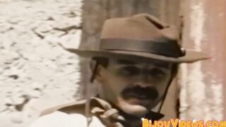 Gay cowboys having an orgy with lots of cocksucking fun
