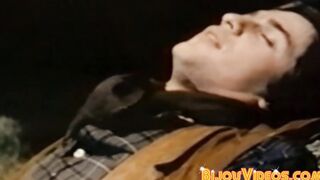 Cowboys go for hard raw pounding in this vintage gay video