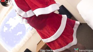Eri Morimiya is so Cutie today into her cute Miss Santa  costume