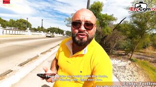 Hispanic Hooker with tiny melons pounded into her red underwear
