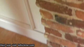 blowjob horny teen lets pervert step-brother watch her