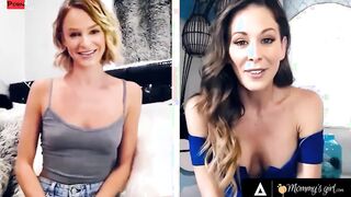 MOMMYSGIRL Thirsty Emma Hix And Stepmom Cherie DeVille Share Their Dripping Cunt On Cam