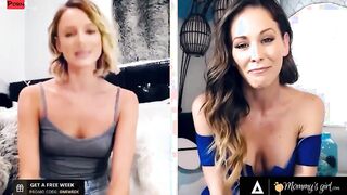 MOMMYSGIRL Thirsty Emma Hix And Stepmom Cherie DeVille Share Their Dripping Cunt On Cam