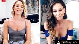 MOMMYSGIRL Thirsty Emma Hix And Stepmom Cherie DeVille Share Their Dripping Cunt On Cam