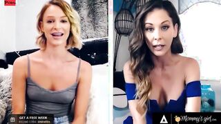 MOMMYSGIRL Thirsty Emma Hix And Stepmom Cherie DeVille Share Their Dripping Cunt On Cam