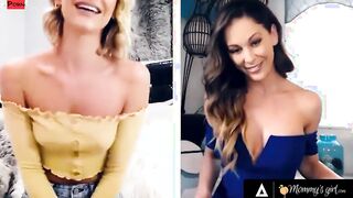 MOMMYSGIRL Thirsty Emma Hix And Stepmom Cherie DeVille Share Their Dripping Cunt On Cam