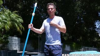 Latina teen treated with double penetration by hung studs
