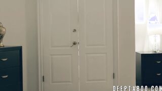 Beautiful Athena Rayne earns facial while stepdad watches