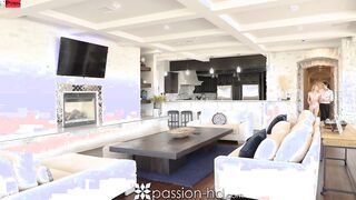 PASSION-HD Long Cock Rich Dude Fucks Blonde Charma Kelley Inside His Mansion