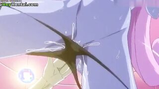 Hot babe with big tits gets fucked hard