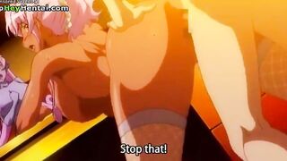 Hot babe with big tits gets fucked hard