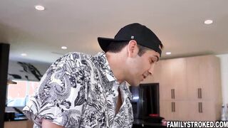 Stepdaughter Sahara Skye taste her stepmom and stepdad