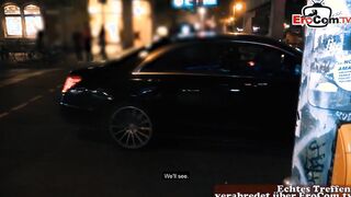 German blonde Tattoo bitch real street pick up and pounded