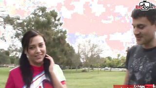 Petite 18yo dark hair college 18 Yo with small breasts pick up