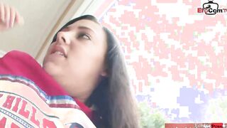 Petite 18yo dark hair college 18 Yo with small breasts pick up
