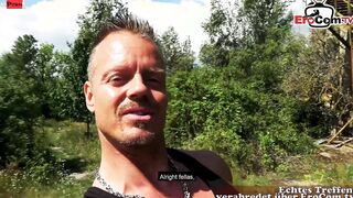 German goth barely legal meet and screwed at outdoor date