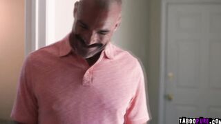 Stepdaughter makes stepdads cock so hard