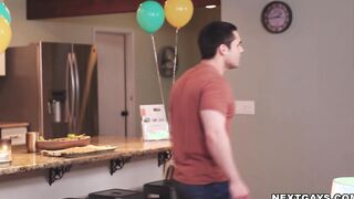 Andrew comes and fucked Tony and Kyle's cocks and asses