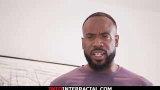 Teen Emma Rosie analed by big black cock
